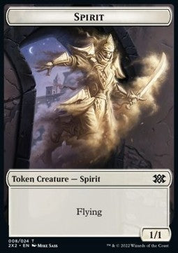 Spirit Token (W 1/1) // Cat Dragon Token (Gold 3/3) - Double Masters 2022: Extras (Token) [X2X2-T 8/19] Immagine principale del prodotto