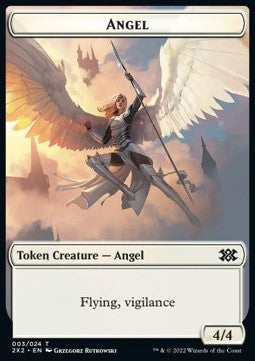 Angel Token (W 4/4 Vigilance) // Drake Token (U 2/2) - Double Masters 2022: Extras (Token) [X2X2-T 3/10]