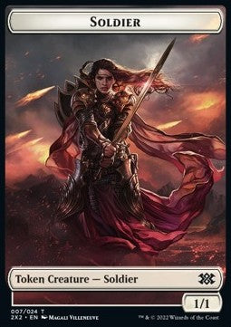Soldier Token (W 1/1) // Spider Token (G 1/2) - Double Masters 2022: Extras (Token) [X2X2-T 7/18]
