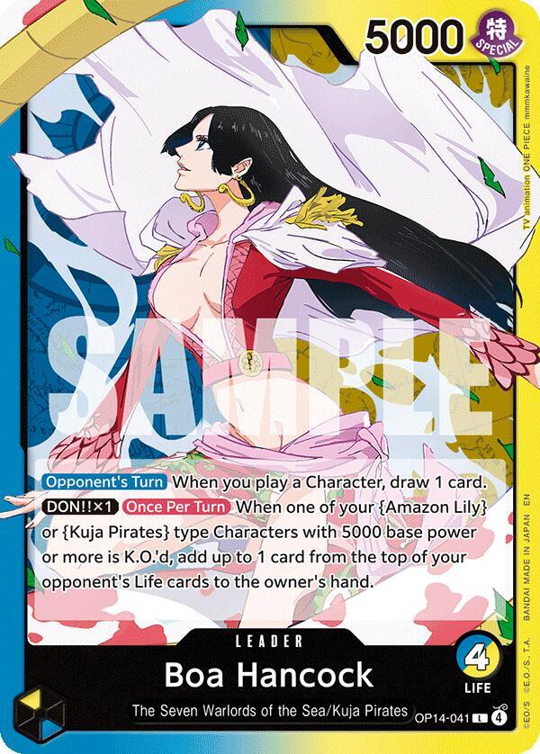 Boa Hancock (OP14-041) (V.1) - The Azure Sea's Seven (Leader) [OP14-041] — one-piece card