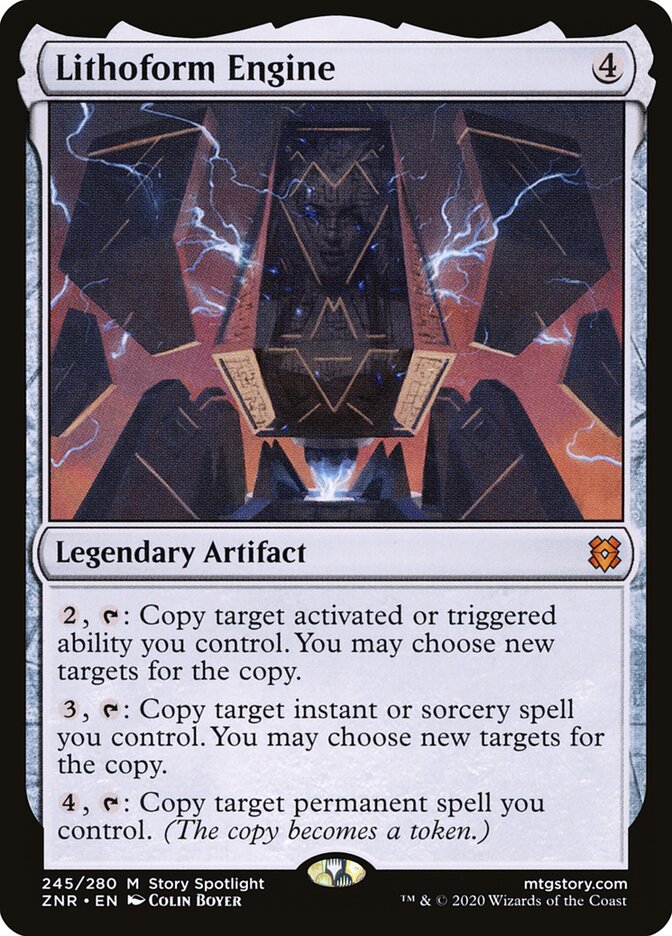 Magic-kaart Lithoform Engine ZNR-245 uit Zendikar Rising (Mythic)