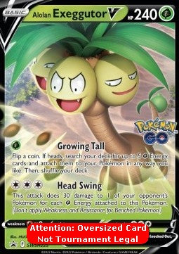 Alolan Exeggutor V - SWSH Black Star Promos (Oversized) [SWSH-225]