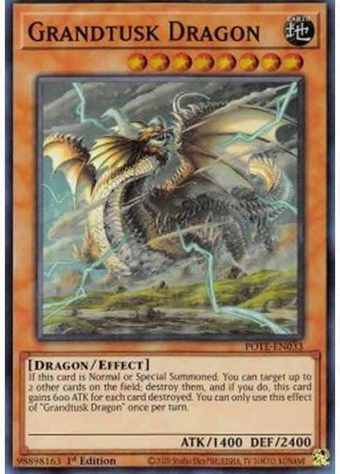 Grandtusk Dragon — Power of the Elements (POTE-033) Yu-Gi-Oh! card Immagine principale del prodotto