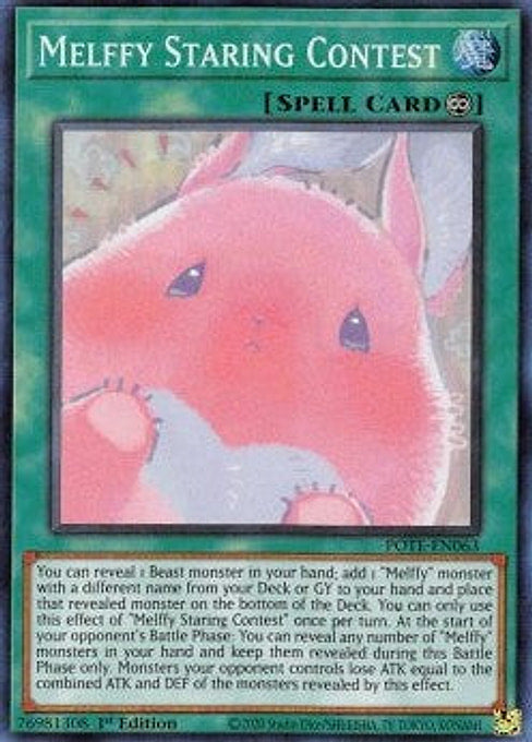 Melffy Staring Contest — Power of the Elements (POTE-063) Yu-Gi-Oh! card Imagen principal del producto