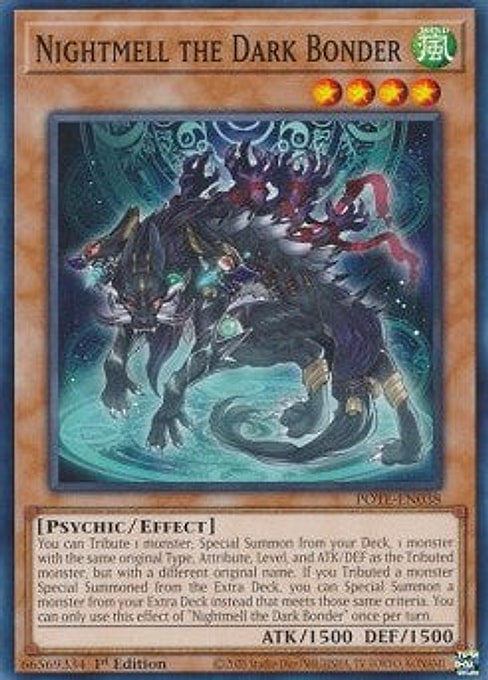Nightmell the Dark Bonder — Power of the Elements (POTE-038) Yu-Gi-Oh! card Hauptbild