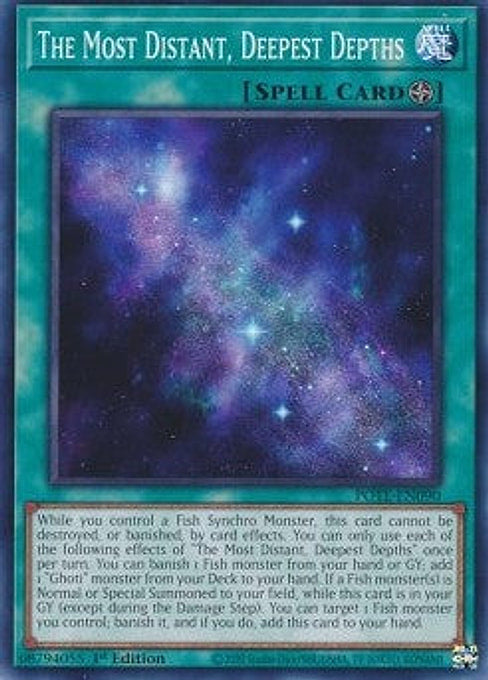 The Most Distant, Deepest Depths — Power of the Elements (POTE-090) Yu-Gi-Oh! card Hauptbild