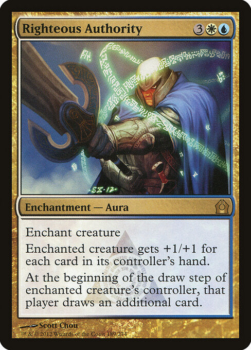 Righteous Authority – Return to Ravnica (RTR-189) Magic: The Gathering card