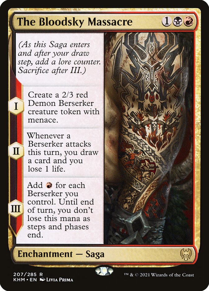 Magic-kaart The Bloodsky Massacre KHM-207 uit Kaldheim (Rare) Image principale du produit