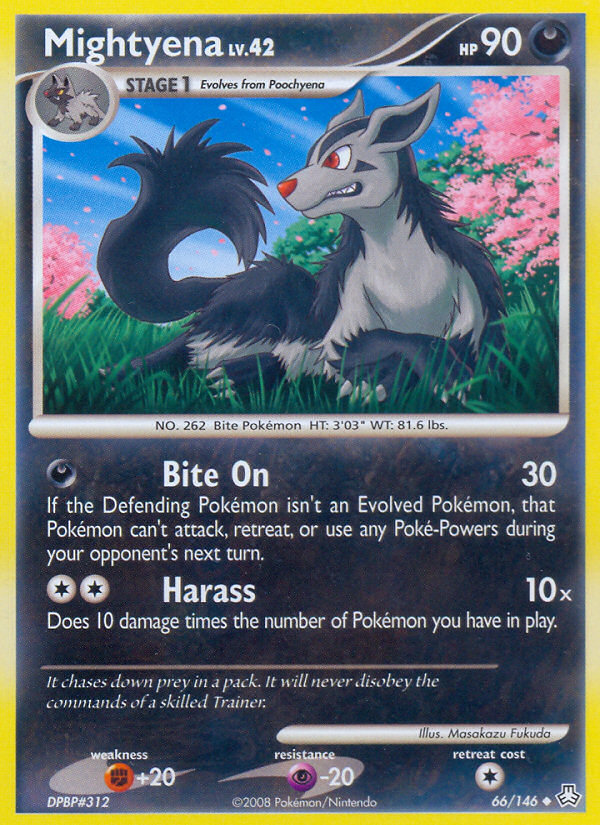 Mightyena Lv.42 – Legends Awakened 66 – Pokémon TCG single card Hoofdafbeelding