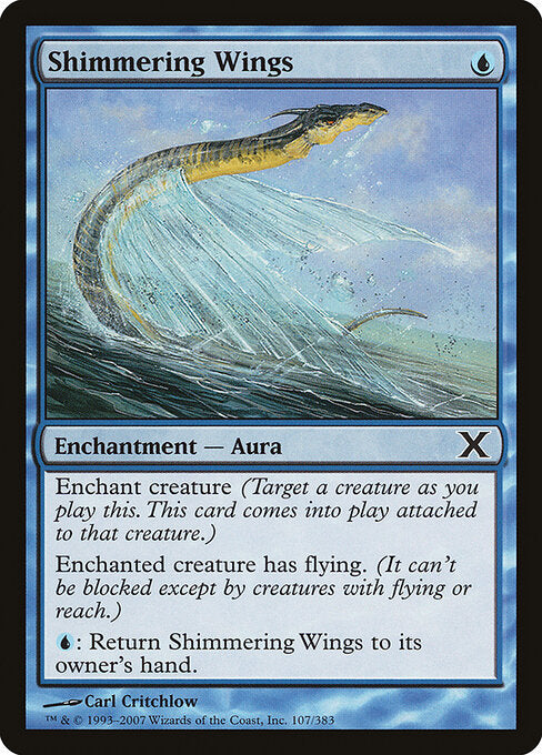 Shimmering Wings – Tenth Edition (10E-107) Magic: The Gathering card