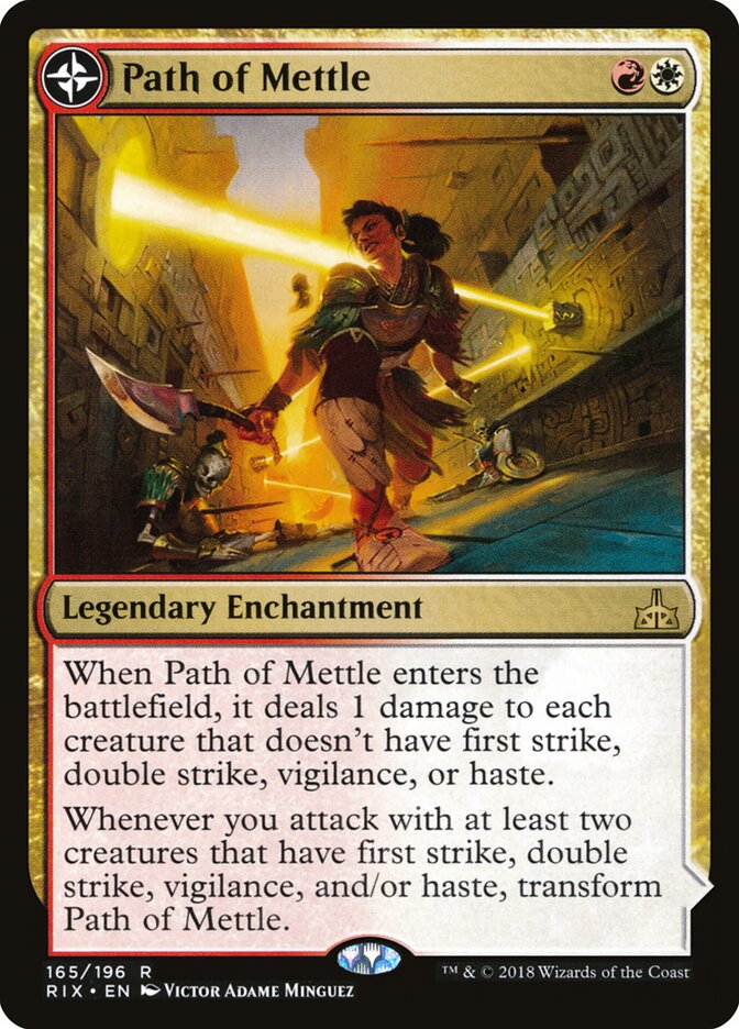 Path of Mettle // Metzali, Tower of Triumph - Rivals of Ixalan (Rare) [RIX-165] Hoofdafbeelding