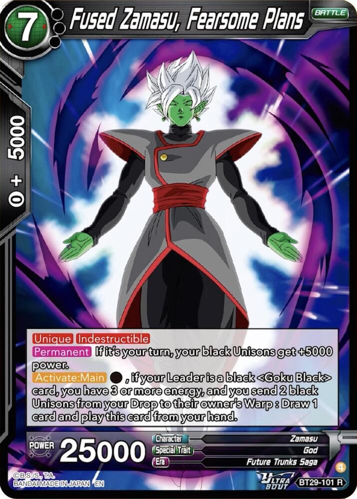 Fused Zamasu, Fearsome Plans - Fearsome Rivals (Rare) [BT29-101] — dragon-ball card