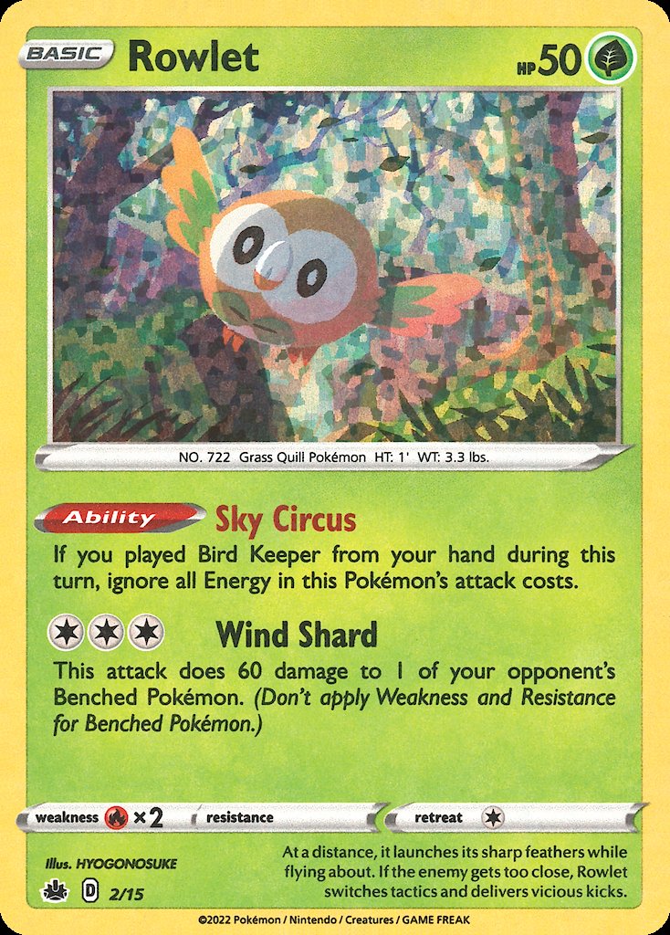 Rowlet - McDonald's Match Battle 2022 (Fixed) [MCD22-2] Hoofdafbeelding