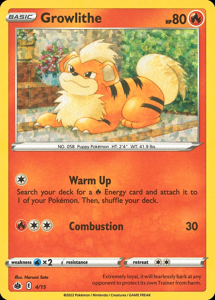 Growlithe - McDonald's Match Battle 2022 (Fixed) [MCD22-4] Hoofdafbeelding