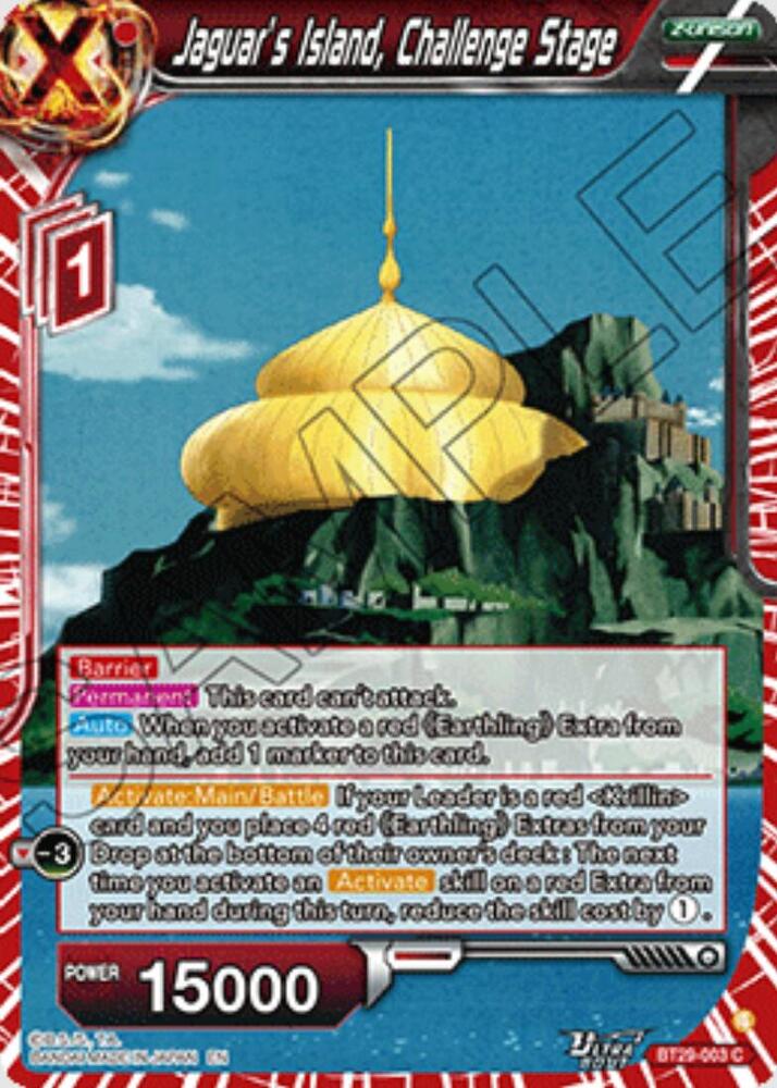 Jaguar's Island, Challenge Stage - Fearsome Rivals (Common) [BT29-003] — dragon-ball card