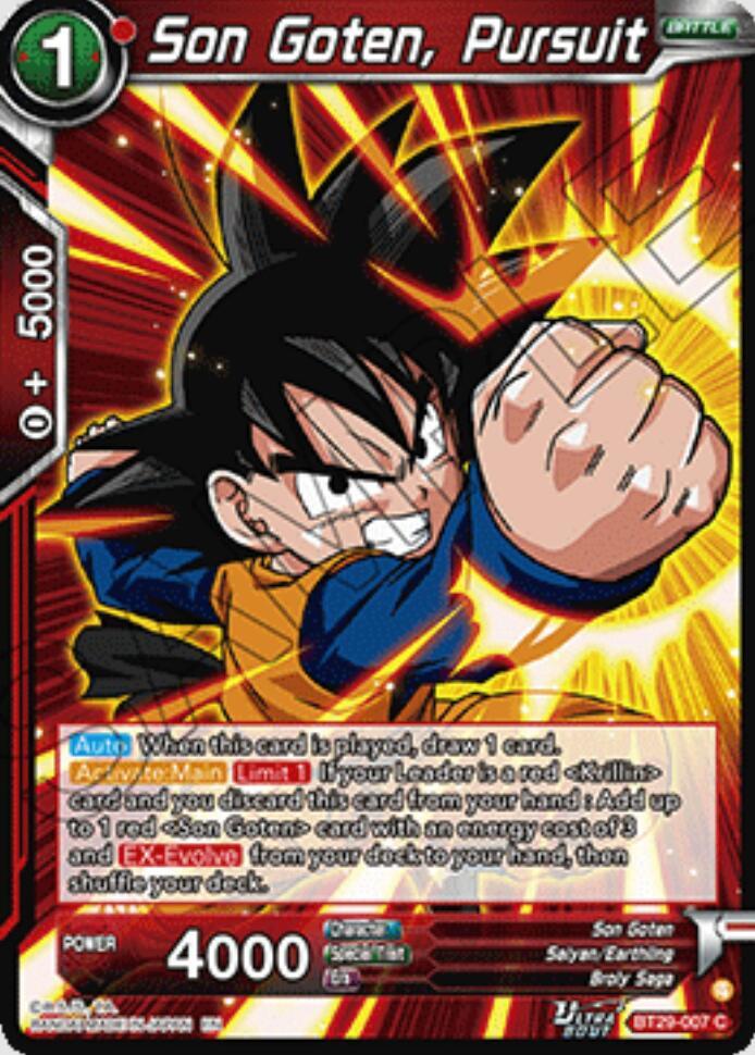Son Goten, Pursuit - Fearsome Rivals (Common) [BT29-007] — dragon-ball card