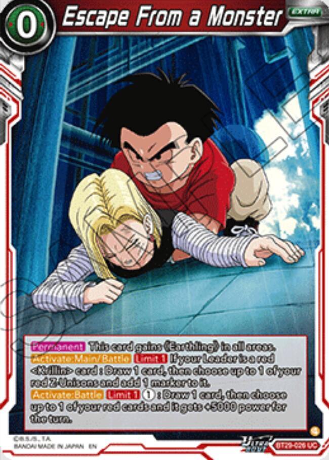 Escape From a Monster - Fearsome Rivals (Uncommon) [BT29-026] — dragon-ball card