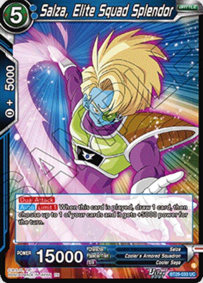 Salza, Elite Squad Splendor (V.1 - Uncommon) - Fearsome Rivals (Uncommon) [BT29-033] — dragon-ball card