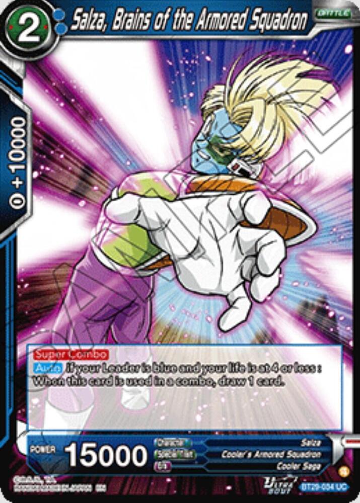 Salza, Brains of the Armored Squadron - Fearsome Rivals (Uncommon) [BT29-034] — dragon-ball card