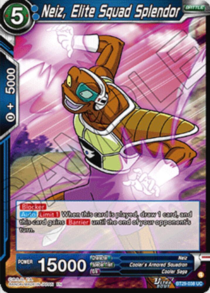 Neiz, Elite Squad Splendor - Fearsome Rivals (Uncommon) [BT29-038] — dragon-ball card