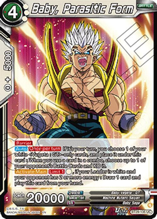 Baby, Parasitic Form - Fearsome Rivals (Uncommon) [BT29-135] — dragon-ball card Immagine principale del prodotto