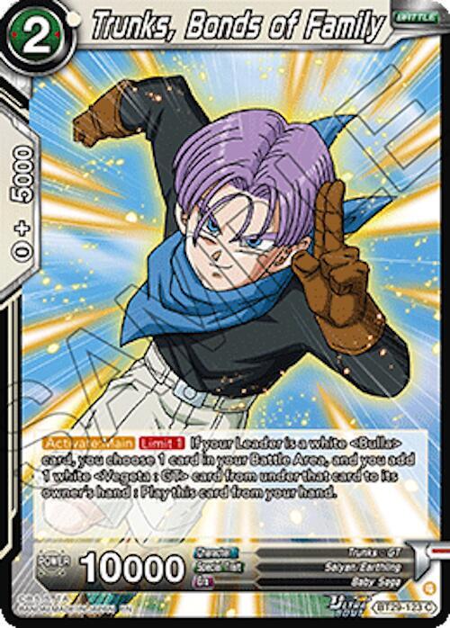Trunks, Bonds of Family - Fearsome Rivals (Common) [BT29-123] — dragon-ball card