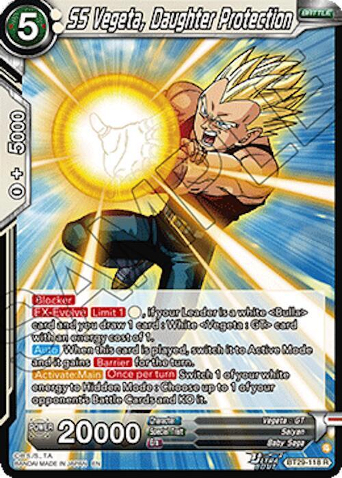 SS Vegeta, Daughter Protection - Fearsome Rivals (Rare) [BT29-118] — dragon-ball card Hoofdafbeelding