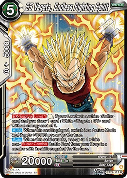 SS Vegeta, Endless Fighting Spirit - Fearsome Rivals (Rare) [BT29-117] — dragon-ball card