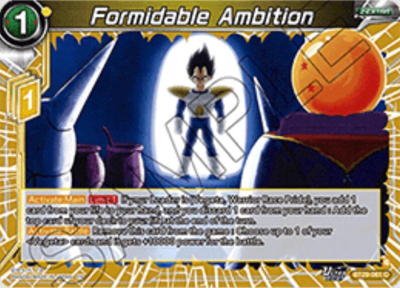 Formidable Ambition - Fearsome Rivals (Common) [BT29-061] — dragon-ball card