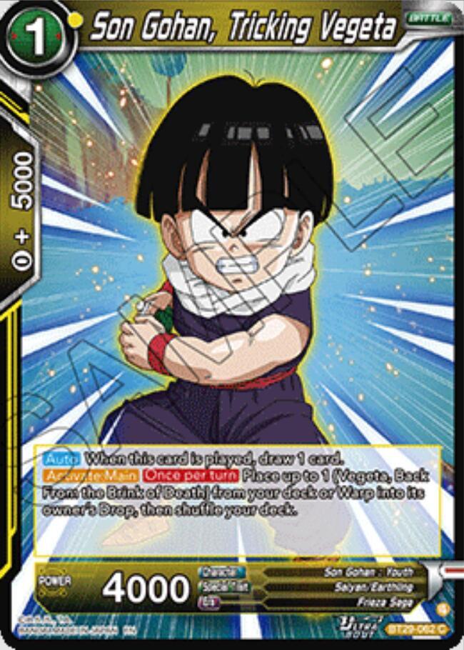 Son Gohan, Tricking Vegeta - Fearsome Rivals (Common) [BT29-062] — dragon-ball card