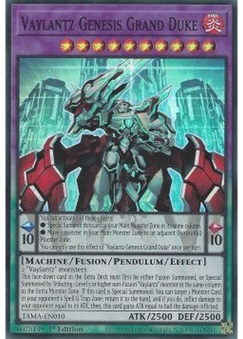 Vaylantz Genesis Grand Duke — Tactical Masters (TAMA-010) Yu-Gi-Oh! card Imagen principal del producto