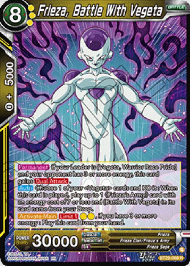 Frieza, Battle With Vegeta - Fearsome Rivals (Rare) [BT29-068] — dragon-ball card