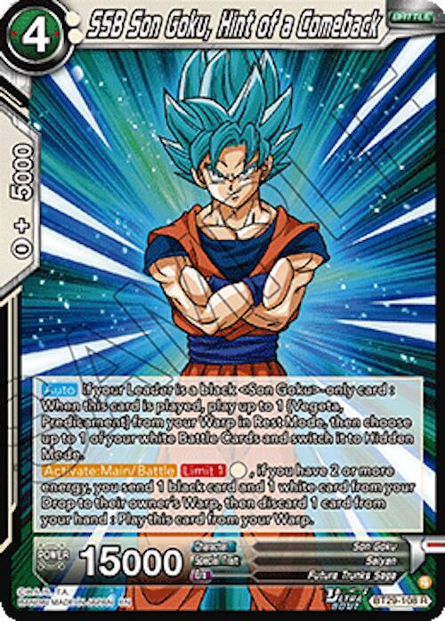 SSB Son Goku, Hint of a Comeback - Fearsome Rivals (Rare) [BT29-108] — dragon-ball card