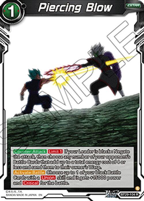Piercing Blow - Fearsome Rivals (Rare) [BT29-104] — dragon-ball card