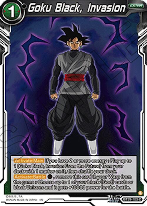 Goku Black, Invasion - Fearsome Rivals (Common) [BT29-103] — dragon-ball card