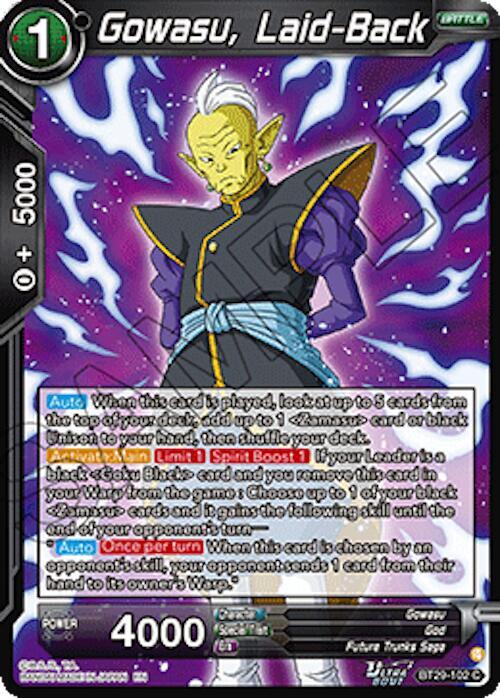 Gowasu, Laid-Back - Fearsome Rivals (Common) [BT29-102] — dragon-ball card