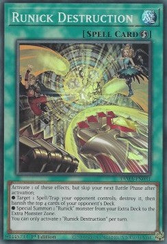 Runick Destruction - Tactical Masters (Super Rare) [TAMA-031] Imagen principal del producto