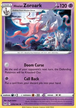 Hisuian Zoroark - Lost Origin (Holo Rare) [LOR-076] Hover Image
