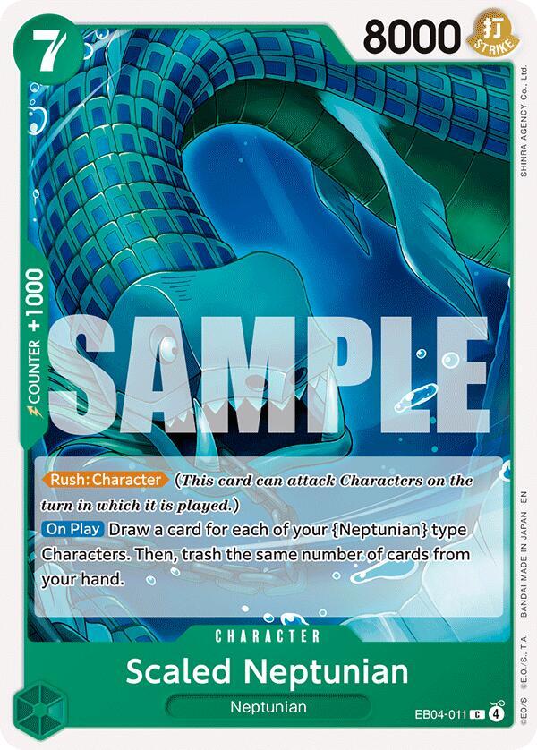 Scaled Neptunian (EB04-011) - The Azure Sea's Seven (Common) [OP14-EB04-011] — one-piece card