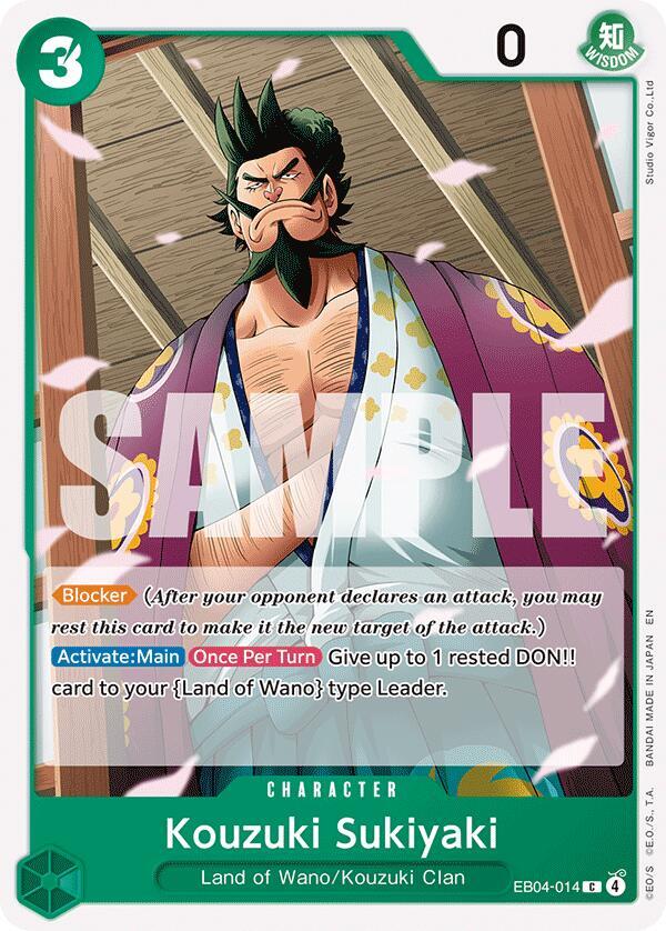 Kozuki Sukiyaki (EB04-014) - The Azure Sea's Seven (Common) [OP14-EB04-014] — one-piece card
