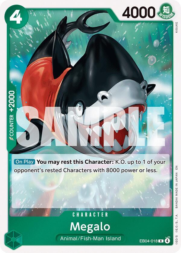 Megalo (EB04-018) (V.1) - The Azure Sea's Seven (Rare) [OP14-EB04-018] — one-piece card