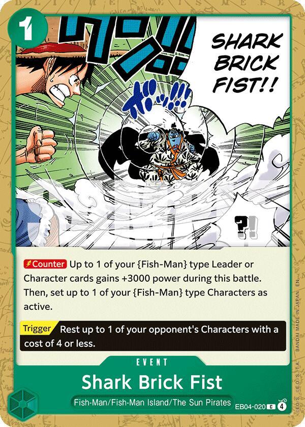 Shark Brick Fist (EB04-020) - The Azure Sea's Seven (Common) [OP14-EB04-020] — one-piece card