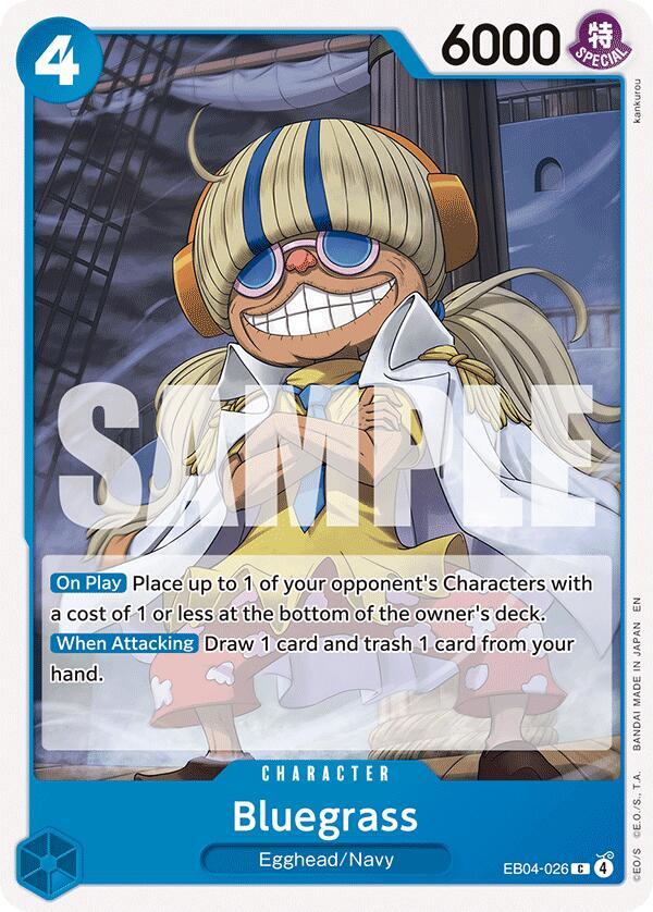 Bluegrass (EB04-026) - The Azure Sea's Seven (Common) [OP14-EB04-026] — one-piece card