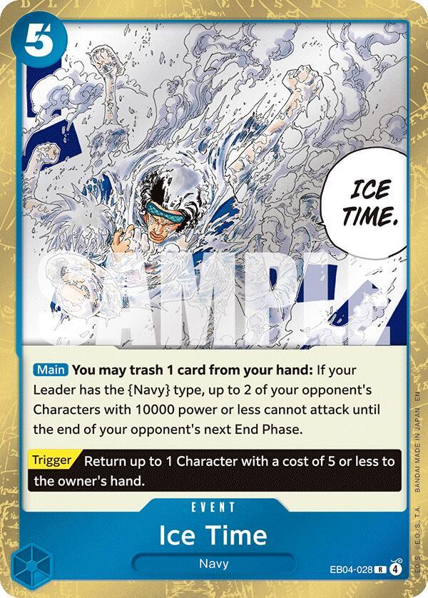 Ice Time (EB04-028) - The Azure Sea's Seven (Rare) [OP14-EB04-028] — one-piece card