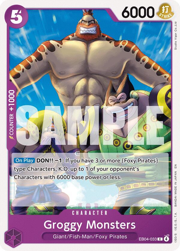 Groggy Monsters (EB04-033) - The Azure Sea's Seven (Common) [OP14-EB04-033] — one-piece card