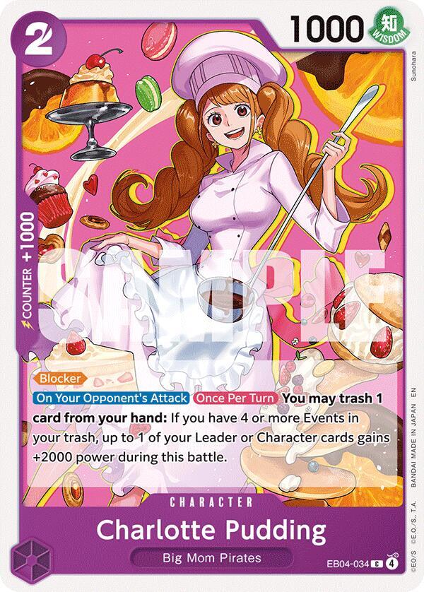 Charlotte Pudding (EB04-034) - The Azure Sea's Seven (Common) [OP14-EB04-034] — one-piece card Main image