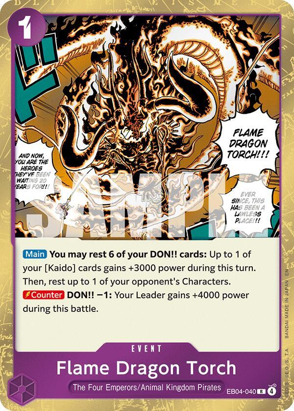 Flame Dragon Torch (EB04-040) - The Azure Sea's Seven (Rare) [OP14-EB04-040] — one-piece card