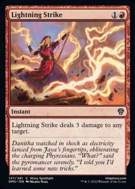 Lightning Strike - Dominaria United (Common) [DMU-137] Hoofdafbeelding