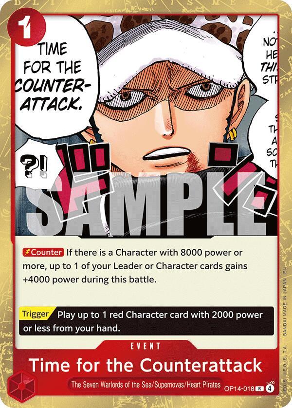 Time for the Counterattack (OP14-018) - The Azure Sea's Seven (Rare) [OP14-018] — one-piece card