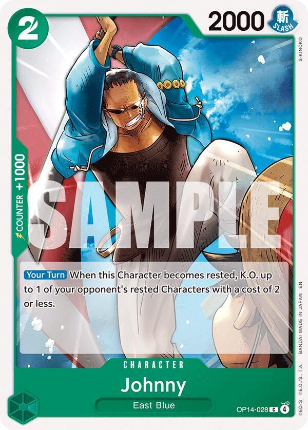 Johnny (OP14-028) - The Azure Sea's Seven (Common) [OP14-028] — one-piece card